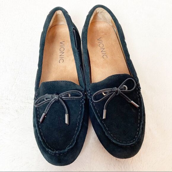 Vionic Virginia Loafer Size 5 Black Suede Leather | eBay Vionic Virginia Loafer Size 5 Black Suede Leather